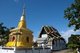 Thailand: Golden chedi and viharn, Wat Buak Khrok Luang, Chiang Mai
